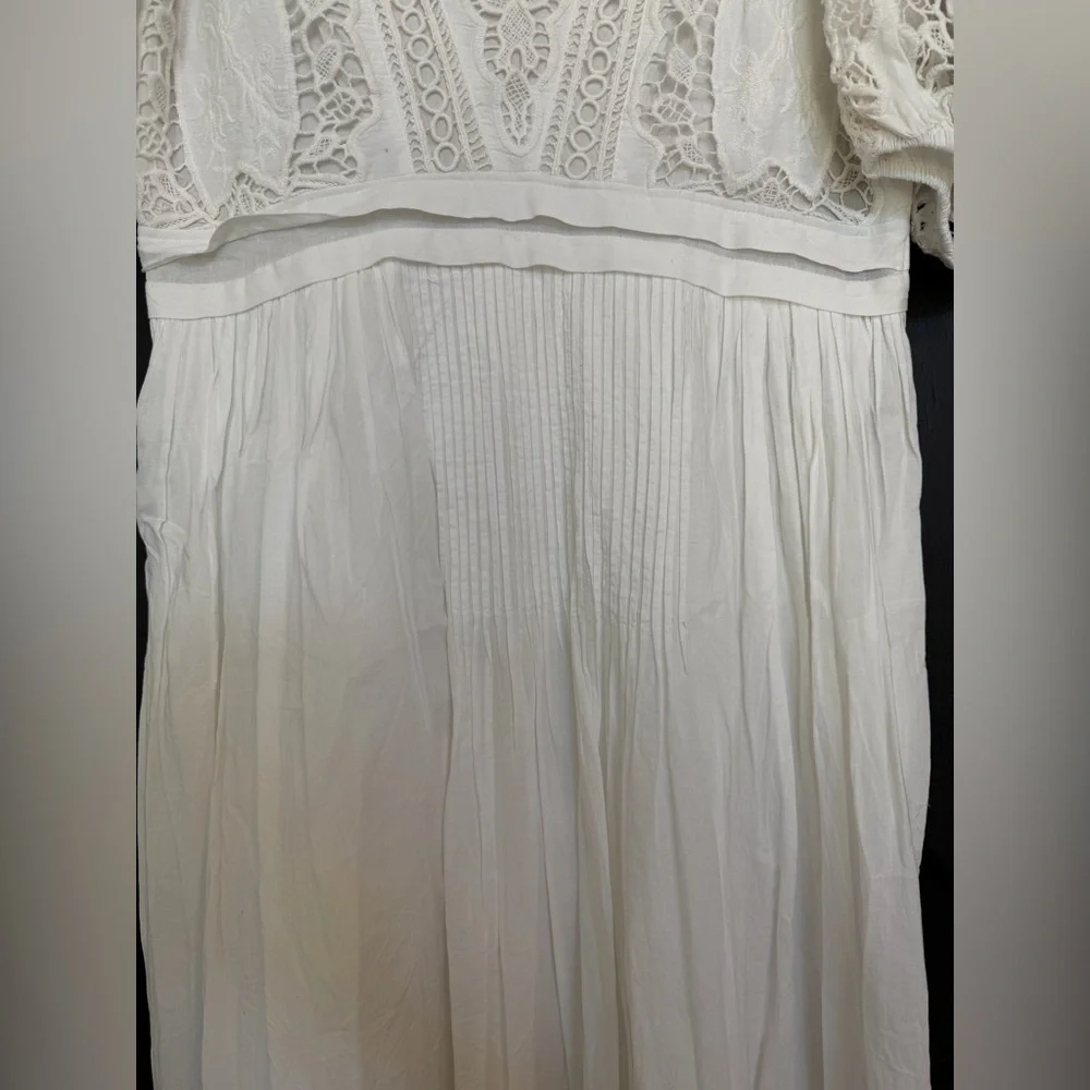 NWT Forever That Girl Mock-Neck Lace Maxi Dress in White, Size Small - Picture 8 of 15